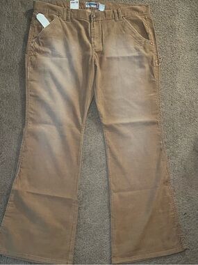 VTG Y2K Old Navy Corduroy Pants Women's HTF Sz 18 Ultra Low Rise -Flare 90's